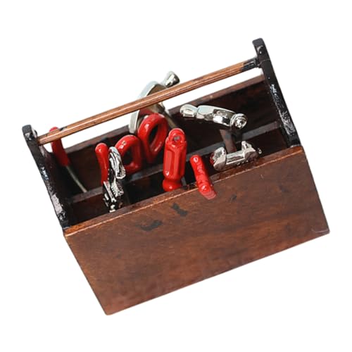 IMIKEYA Miniatur Werkzeugkasten Puppenhaus Zubehör Satz 1:12 Holz und Metall Spielzeug für Kinder Dekoration Miniatur Werkzeuge für Puppenhaus IMIKEYA Miniatur Werkzeugkasten Puppenhaus Zubehör Satz 1:12 Holz und Metall Spielzeug für Kinder Dekoration Miniatur Werkzeuge für Puppenhaus von IMIKEYA