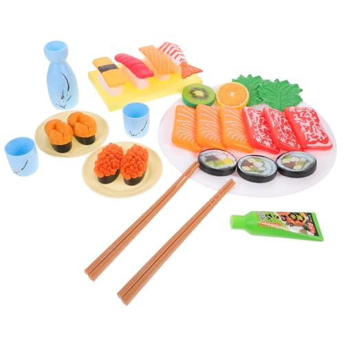 IMIKEYA 1 Satz Mini-lebensmittelmodelle Für Kinder, Miniatur-Sushi-Spielzeug, Rollenspiel-Spielzeug, Künstliche Lebensmittel-Requisite von IMIKEYA