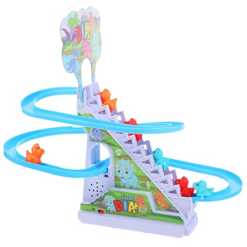 IMIKEYA 1 Set Dinosauriertreppe Kinderrutsche Dinosaurierrutsche Lernspielzeug Geburtstagsgeschenk Für Kleine Dinosaurier Kletterspielzeug Treppenkletter Dinosaurier von IMIKEYA