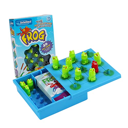 IMIKEYA 1 Set Frosch Dame Ratespiel Frosch Balance Spiel Puzzle Brettspiel Für Bewegliches Schachbrett Logisches Denken Intelligenzspiel Lernspielzeug Für Spiel Schachbrett von IMIKEYA