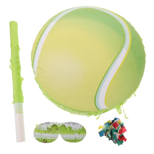 IMIKEYA 1 Set Kinder-Tennis-Piñata-Spielzeug für Sport-Geburtstagspartys – Augenbinde-Papier-Piñata- mit Konfetti – Tennis-Geburtstagsparty, Sport-Mottoparty-Spiele für drinnen IMIKEYA 1 Set Kinder-Tennis-Piñata-Spielzeug für Sport-Geburtstagspartys – Augenbinde-Papier-Piñata- mit Konfetti – Tennis-Geburtstagsparty, Sport-Mottoparty-Spiele für drinnen von IMIKEYA
