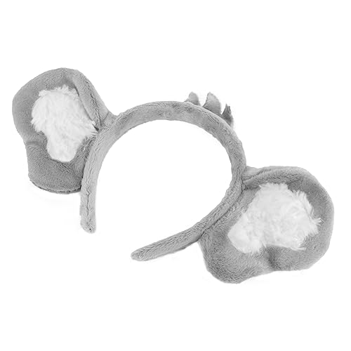 IMIKEYA 1 Stück Koala-stirnband Haarband Mit Koala-ohren Haarnadel Koala-clip Koalaohren Haarreifen Koala-ohr-kopf-reifen Koala-kopfbedeckung Koalakostüm Für Polyester Light Grey von IMIKEYA