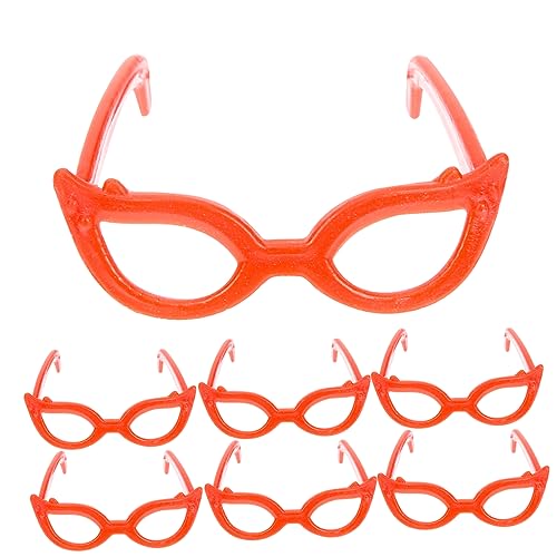 IMIKEYA 100 Stück Puppenbrille Realistische Babypuppe Wiedergeborene Babypuppen Für Puppen Wiedergeborenes Puppenzubehör Puppensachen Zubehör Für Babypuppen Mini Rot Plastik von IMIKEYA