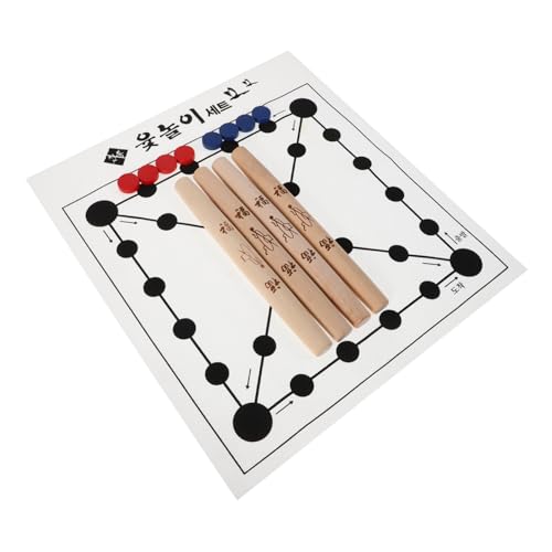 IMIKEYA 1Set Brettspiel Aggregationsspielbrett Outdoor Rasenspiele Wurfspiel Für Den Hinterhof Schiffe Versenken Spiel Ausscheidungsspiele Stapelblöcke Traditionelle Strategiespiele Holz von IMIKEYA