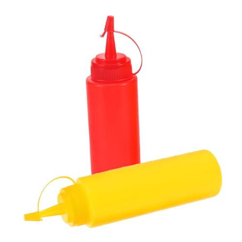 IMIKEYA 2 Stück Knifflige Ketchup-Flasche Spritzpistole Mini-sirupflaschen Streich Saucenflaschen Quetschen Lustig Würze Soße Ding Gefälscht Flüssiges Furzspray Plastik von IMIKEYA