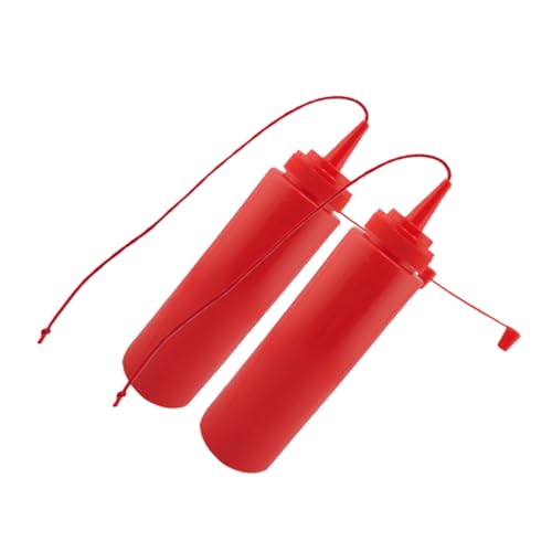 IMIKEYA 2 Stücke Streich Tomatenflasche Ketchup Streich Flasche Simulation Ketchup-Requisite Spaß Ketchup Flasche Prank Ketchup Flasche Streichchips Streichspielzeug Streiche Plastik rot von IMIKEYA