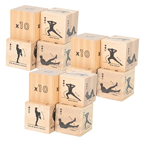 IMIKEYA 3sätze Fitness Workout Würfel Holz Vielseitige Übungsspiele Für Erwachsene Für Yoga Fitness Und Partys Leicht Und Tragbar Machen Spaß IMIKEYA 3sätze Fitness Workout Würfel Holz Vielseitige Übungsspiele Für Erwachsene Für Yoga Fitness Und Partys Leicht Und Tragbar Machen Spaß von IMIKEYA