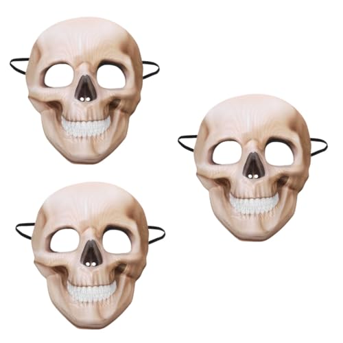 IMIKEYA 3 Stück Halloween Totenkopfmaske Interessante Maske Party Cosplay Requisite Party Maske Horror Stil Maske Lustige Maske Maskerade Maske Design Maske von IMIKEYA