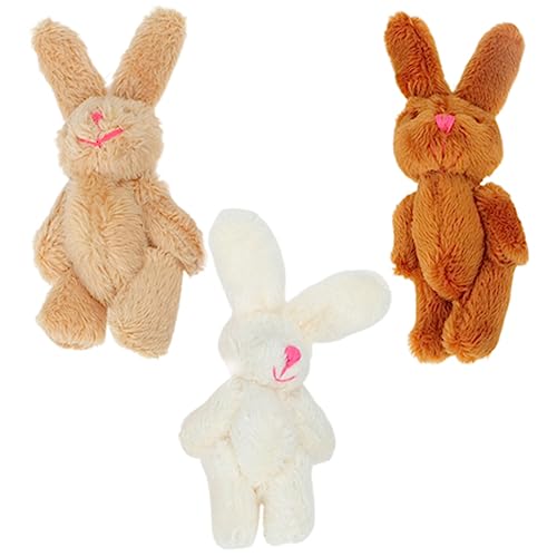 IMIKEYA 3Stücke Kleine Bunny Puppe Süße Weiche Hasen Spielzeuge für Kinder Selbstgemacht Taschenanhänger Geburtstagsdekoration IMIKEYA 3Stücke Kleine Bunny Puppe Süße Weiche Hasen Spielzeuge für Kinder Selbstgemacht Taschenanhänger Geburtstagsdekoration von IMIKEYA
