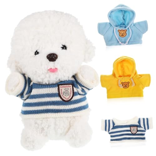 IMIKEYA 3 Stück Puppen Pullover Set Für -Kleidung - Passende Outfits Für 25 cm Große Spielzeugbären Kuschelige Plüschkleidung Für Puppen Und Plüschtiere von IMIKEYA