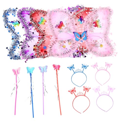 IMIKEYA 4 Sätze Bunte Schmetterlingsflügel für Kleine Mädchen Kostüm Wiederverwendbar Sicher und Langlebig Geeignet für Fasching Karneval Mottoparty und Cosplay IMIKEYA 4 Sätze Bunte Schmetterlingsflügel für Kleine Mädchen Kostüm Wiederverwendbar Sicher und Langlebig Geeignet für Fasching Karneval Mottoparty und Cosplay von IMIKEYA