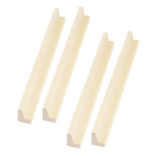 IMIKEYA 4Stücke Holz Domino Halter DIY Domino Tabletts Für Spielkarten Multifunktionale Dominobasen Aus Holz Buchstabenständer Als Zubehör Für Dominospiele von IMIKEYA