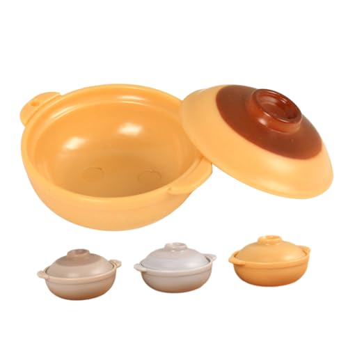 IMIKEYA 4pcs Mini Casseroles Prop Miniatur Casseroles Decoration Doll House Kitchen Requisiten von IMIKEYA