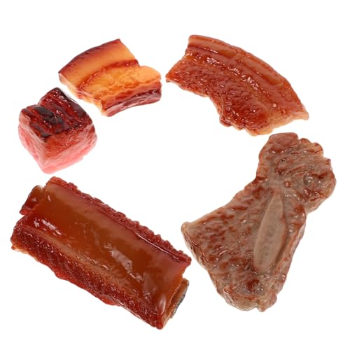 IMIKEYA 5 Stücke Rippchen Designmodell für Kinder Simuliertes Geschmortes Schweinefleisch Spielzeug Fotografie Requisiten für Küche und Dekoration IMIKEYA 5 Stücke Rippchen Designmodell für Kinder Simuliertes Geschmortes Schweinefleisch Spielzeug Fotografie Requisiten für Küche und Dekoration von IMIKEYA