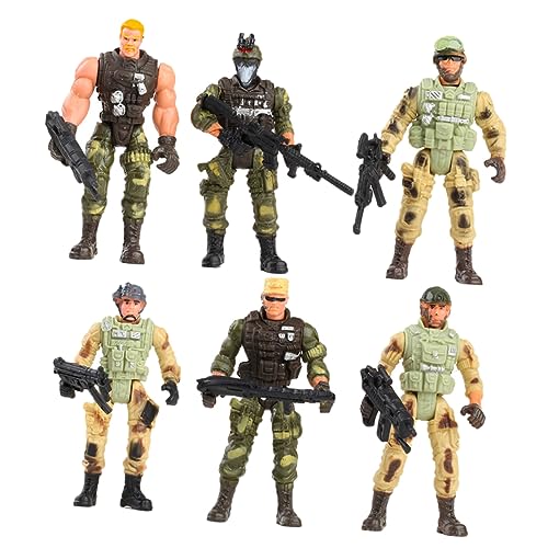 IMIKEYA 6 Stück Militärsoldatenmodell militärisches Soldatenfiguren Toys Modelle von Soldatenfiguren Kindersoldatenstatue Plastik Green von IMIKEYA