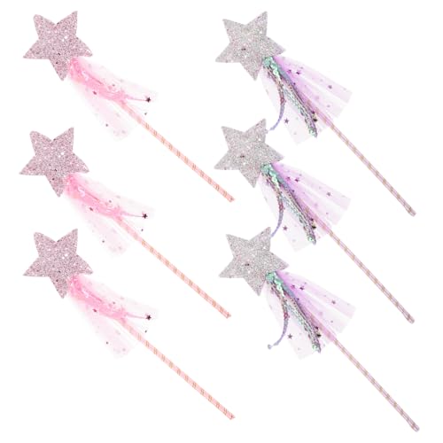 IMIKEYA 6 Stück Teiliges Feenstab für Mädchen Glitzernde Sternstäbe Prinzessin Kostüm Requisiten für Rollenspiele und Bühnenauftritte Funkelnde Feenstäbe für Party und Spiel IMIKEYA 6 Stück Teiliges Feenstab für Mädchen Glitzernde Sternstäbe Prinzessin Kostüm Requisiten für Rollenspiele und Bühnenauftritte Funkelnde Feenstäbe für Party und Spiel von IMIKEYA