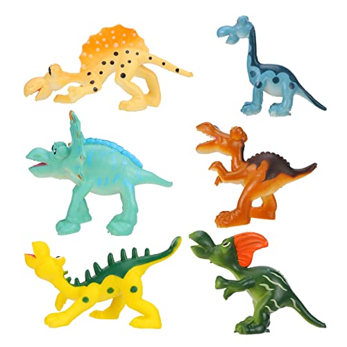 IMIKEYA 6St Tieridentifikationsmodell kinderspielzeug für Quality Dinosaur Models Children's Toy Simulationstiermodell künstliche Dinosaurier-Modellfigur Plastik von IMIKEYA