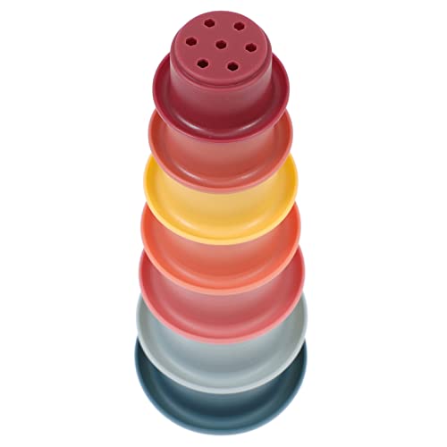 IMIKEYA 7stücke Teiliges Silikon Stapelbecher Farbenfrohes Spielzeug Für Junge Mädchen Interaktive Badewanne Spielzeuge Montessori Lernspielzeug Für Kleinkinder Sicher Und IMIKEYA 7stücke Teiliges Silikon Stapelbecher Farbenfrohes Spielzeug Für Junge Mädchen Interaktive Badewanne Spielzeuge Montessori Lernspielzeug Für Kleinkinder Sicher Und von IMIKEYA