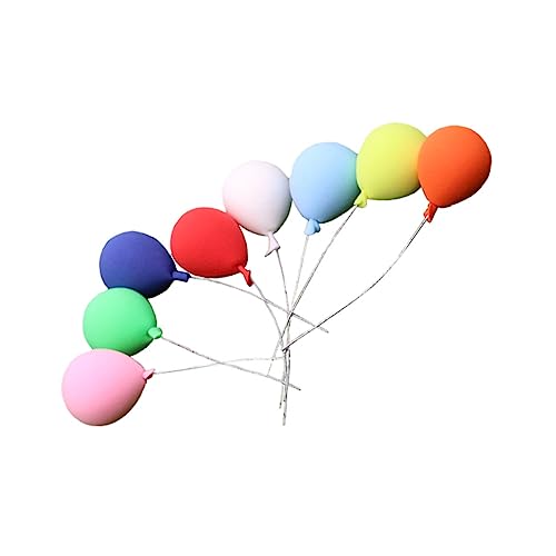 IMIKEYA 8 Stück Puppenhaus-Ballon Feengartendekoration Miniaturdekoration Ornament Für Puppenhaus Mikrolandschaftsornament Mikrogartenverzierung Mikrogartendekoration Ton Colorful von IMIKEYA