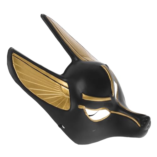 IMIKEYA Anubis-Maske Kopfbedeckung ägyptische Maskerademaske Halloween-Cosplay-Maske Wolfsmasken faschings maske faschingsmaske Halloweenkostüm Maskerade Masken dekorative Plastikmaske von IMIKEYA