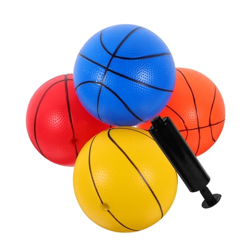 IMIKEYA Basketball Hüpfbälle Für Aufblasbare Bälle Mit Luftpumpe Für Indoor Und Outdoor Aktivitäten von IMIKEYA