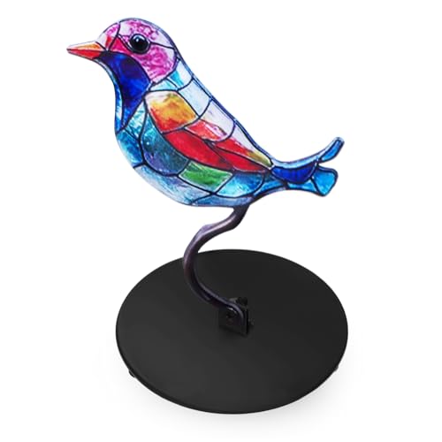 IMIKEYA Bunte Vögel Aufkleber Kolibri Aufkleber Desktop Vogelfigur Niedliche Raumdekoration Aus Metall von IMIKEYA