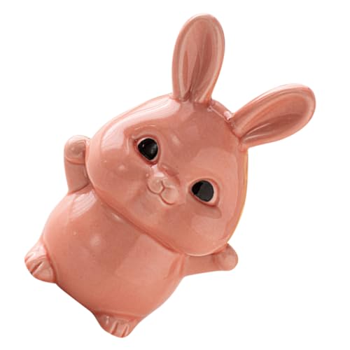 IMIKEYA Cartoon Kaninchen Ornament Sparschwein Kaninchen Gartendekoration Hasenornamente Haushasen Dekoration Geburtstag Schöne Hasenstatuen Tierhase Stiftspielzeug Echte von IMIKEYA