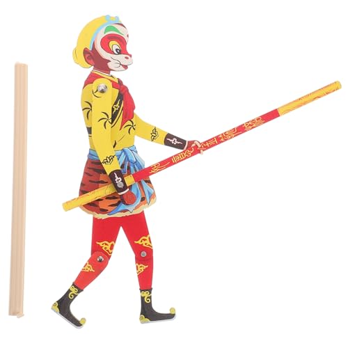 IMIKEYA Chinesische Kulturelle Schattenpuppe Aus Holz, Affenkönig-Marionette, Traditionelle Chinesische Schattenpuppe, Spielzeug, Party-Requisiten von IMIKEYA