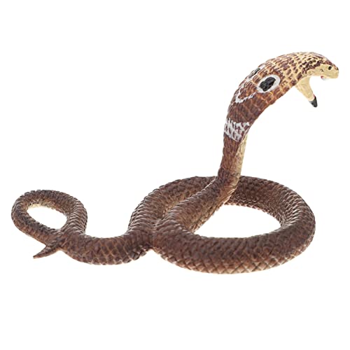 IMIKEYA Cobra Spielzeug Schlange Figurine Realistische Schlange Streich Spielzeug Schlange Modell Prop Desktop Ornament Dekorationen von IMIKEYA