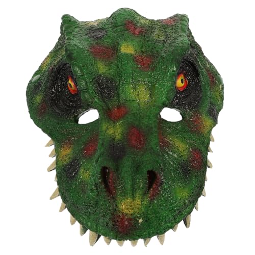 IMIKEYA Dinosaurier-Kopfmaske 3D-Dinosaurier-Maske Tyrannosaurus Rex Cosplay-Kostüm Halloween-Dinosaurier-Masken-Requisite Rollenspiel-Spielzeug Für Karneval Party-Zubehör von IMIKEYA