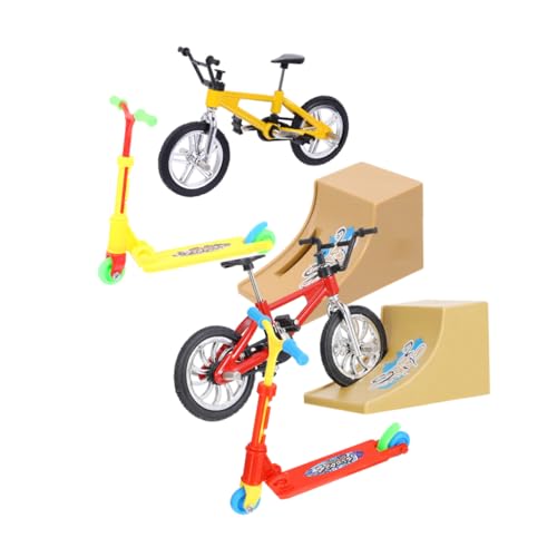 IMIKEYA Finger Skateboard Für Mini Fahrrad Und Faltbare Roller Rampe Tischspiel Für Fingertip Sport Geschicklichkeitsübungen Und Spaß Für Junge Fahrer von IMIKEYA