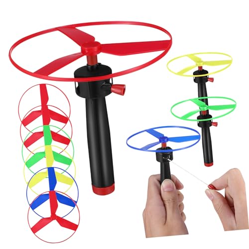 IMIKEYA Fliegende Untertasse Interaktive Pull String UFOs Farbige Fliegende Scheiben Für Outdoor Für Jungen Und Mädchen Ab Jahren von IMIKEYA