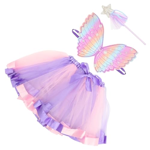 IMIKEYA Flügel Feen Kostüm für Mädchen Jahre mit Schmetterlingsflügeln Tutu Rock und Zauberstab Leichtes Bequemes Cosplay Dress Up für Karneval Halloween Party IMIKEYA Flügel Feen Kostüm für Mädchen Jahre mit Schmetterlingsflügeln Tutu Rock und Zauberstab Leichtes Bequemes Cosplay Dress Up für Karneval Halloween Party von IMIKEYA