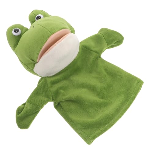 IMIKEYA Frosch Handpuppe Realistische Tier Marionette Für Ideales Für Rollenspiele Und Kreative Geschichten Kindergarten Und Vorschule Hochwertiges Plüschmaterial von IMIKEYA