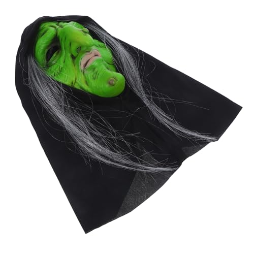 IMIKEYA Halloween Cosplay Gruselmaske Streich Requisite Hexenmaske Halloween Maskerade Maske von IMIKEYA