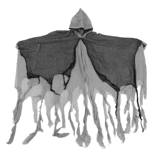 IMIKEYA Halloween Umhang Atmungsaktiver Realistischer Reaper Mantel mit Kapuze Vielseitiges Geisterkostüm für Cosplay Gruselfeste und Horror Dekorationen IMIKEYA Halloween Umhang Atmungsaktiver Realistischer Reaper Mantel mit Kapuze Vielseitiges Geisterkostüm für Cosplay Gruselfeste und Horror Dekorationen von IMIKEYA
