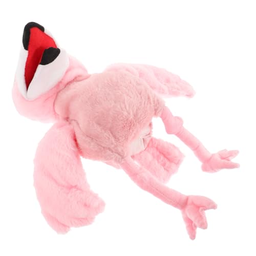 IMIKEYA Interaktive Flamingo Handpuppe Aus Plüsch Cartoon Vogel Handspielzeug Für Geschichtenerzählen Für Puppenspiele Farbenfrohes Design von IMIKEYA