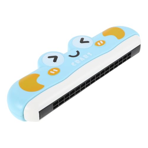 IMIKEYA Kinderharmonika Harmonica Musikinstrument Kindermusikspielzeug Harmonica für Babys kleines Trompetenspielzeug für Kleinkinder Mundharmonika Plastik Sky-Blue von IMIKEYA