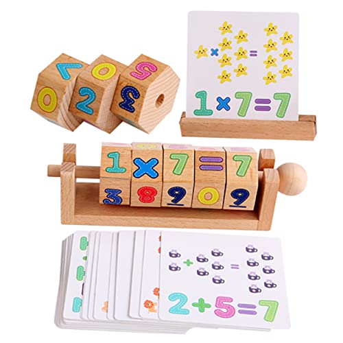 IMIKEYA Kreatives Holzpuzzle Frühschul Blocknummer Puzzlespiel Für Tragbares Und Lehrreiches Rätsel Mit Numerischem Design Ideales Lernspielzeug Für Entwicklung Von Fähigkeiten von IMIKEYA