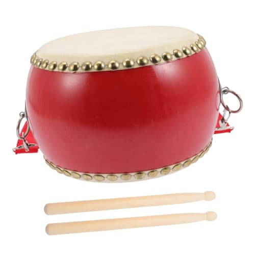 IMIKEYA Kuhhaut Trommel Pädagogisches Percussion Instrument Für Musikspielzeug Für Frühkindliche Entwicklung Und Kreative Spiele von IMIKEYA