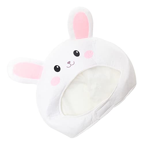 IMIKEYA Kuscheliger Hasenohren Hut Für Plüsch Bunny Hat Cosplay Kostümzubehör Für Ostern Und Fotoshootings Weiße Kaninchenohren Mütze Für Erwachsene von IMIKEYA