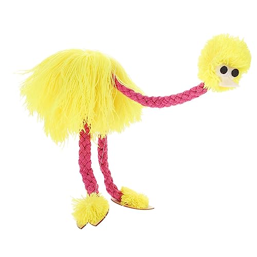 IMIKEYA Marionette zappeln Dinosaurier Roboter Aktivitäten für bastelset Puppets kasperlfiguren Toys plushdoll Leistung Plüschpuppe Puppen Kiefernholz Yellow von IMIKEYA