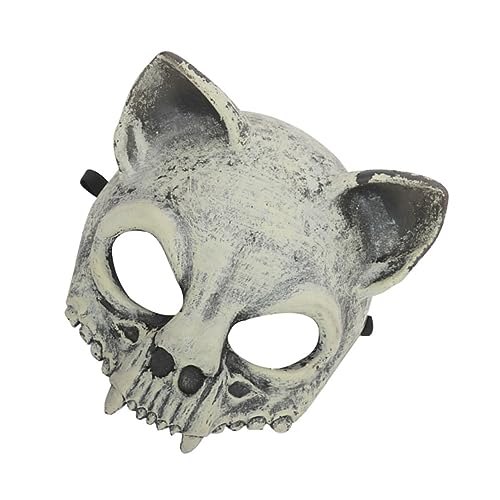 IMIKEYA Maske Tierischen Schädel Halloween Wimperntusche Kostüm Gesicht Wolf-Cosplay Cosplay-Gesicht mouth mask scary mask schlüpfeier karnevalskleidung dupes ohrringe terrifier mask Pu von IMIKEYA