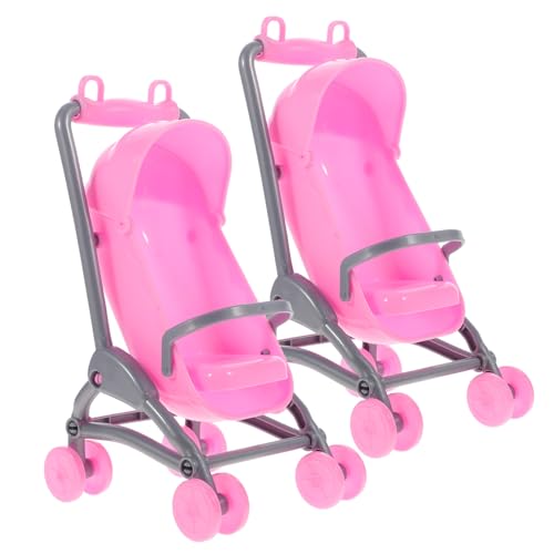 IMIKEYA Mini Kinderwagen Für Kunststoff Puppenwagen Modell Ideales Lernspielzeug Für Kinderwagen Für Rollenspiele von IMIKEYA