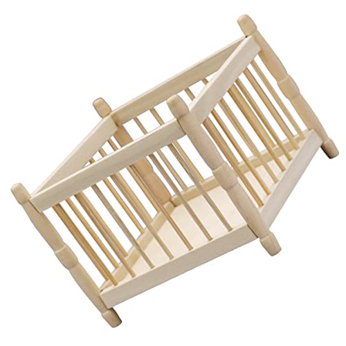 IMIKEYA Miniatur Kinderbett Puppenmöbel Für Kinderzimmer Ideales Bettzubehör Für Puppenhäuser Perfektes Mini Babybett Für Kreative Spielwelten von IMIKEYA