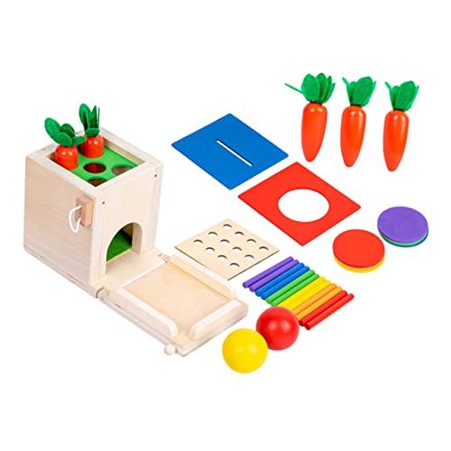 IMIKEYA Montessori Multifunktionale Farben Matching Und Stapelspielzeug Für Intelligentes Lernspielzeug Für Kleinkinder Kompaktes Design Für Zuhause Und Unterwegs von IMIKEYA