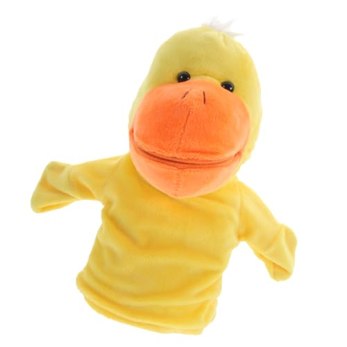 IMIKEYA Niedliche Enten Handpuppe Aus Plüsch Lernspielzeug Für Kleinkinder Und Cartoon Tierfigur Für Puppentheater Und Geschichtenerzählen Für Neugeborene Und Spielgruppen von IMIKEYA