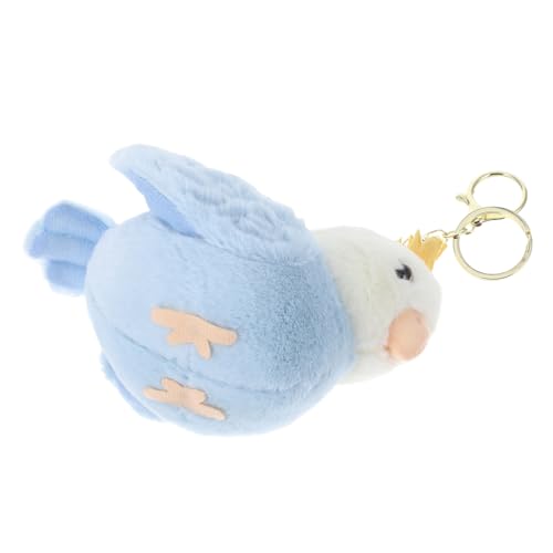 IMIKEYA Papagei Schlüsselanhänger Mini Rucksack Stofftier Vogel Süßer Papagei Anhänger Schlüsselanhänger Kawaii Schlüsselanhänger Tierpuppe Anhänger Cartoon Rucksack von IMIKEYA