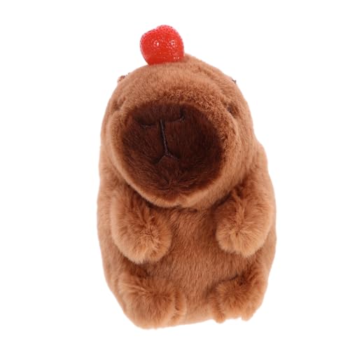 IMIKEYA Plüsch Capybara Schlüsselanhänger Süßes Wasserschwein Hängedekor Plüschanhänger Für Taschen Rucksäcke Und Kawaii Capybara Charm von IMIKEYA