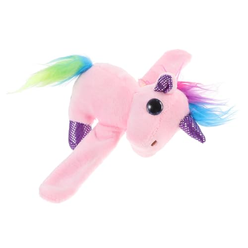 IMIKEYA Plüsch Einhorn Slap Armband Flauschiges Einhorn Slap Band Für Weiches Kuscheltier Armband Als Party Süßes Einhorn Für Jungen Und Mädchen von IMIKEYA